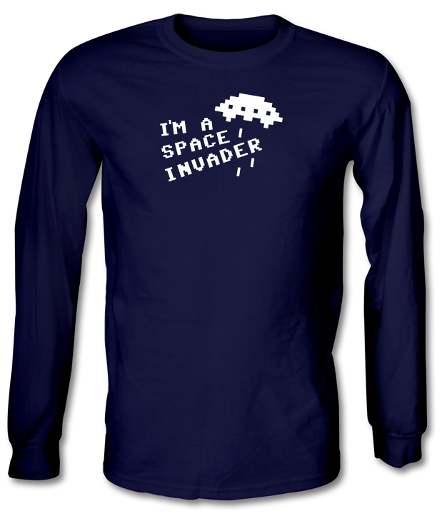 I'm A Space Invader Long Sleeve T-Shirts